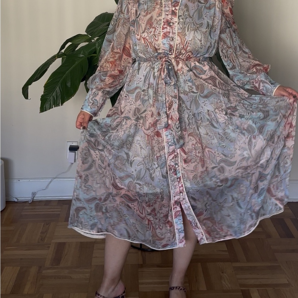 Floral Button-Down Dress